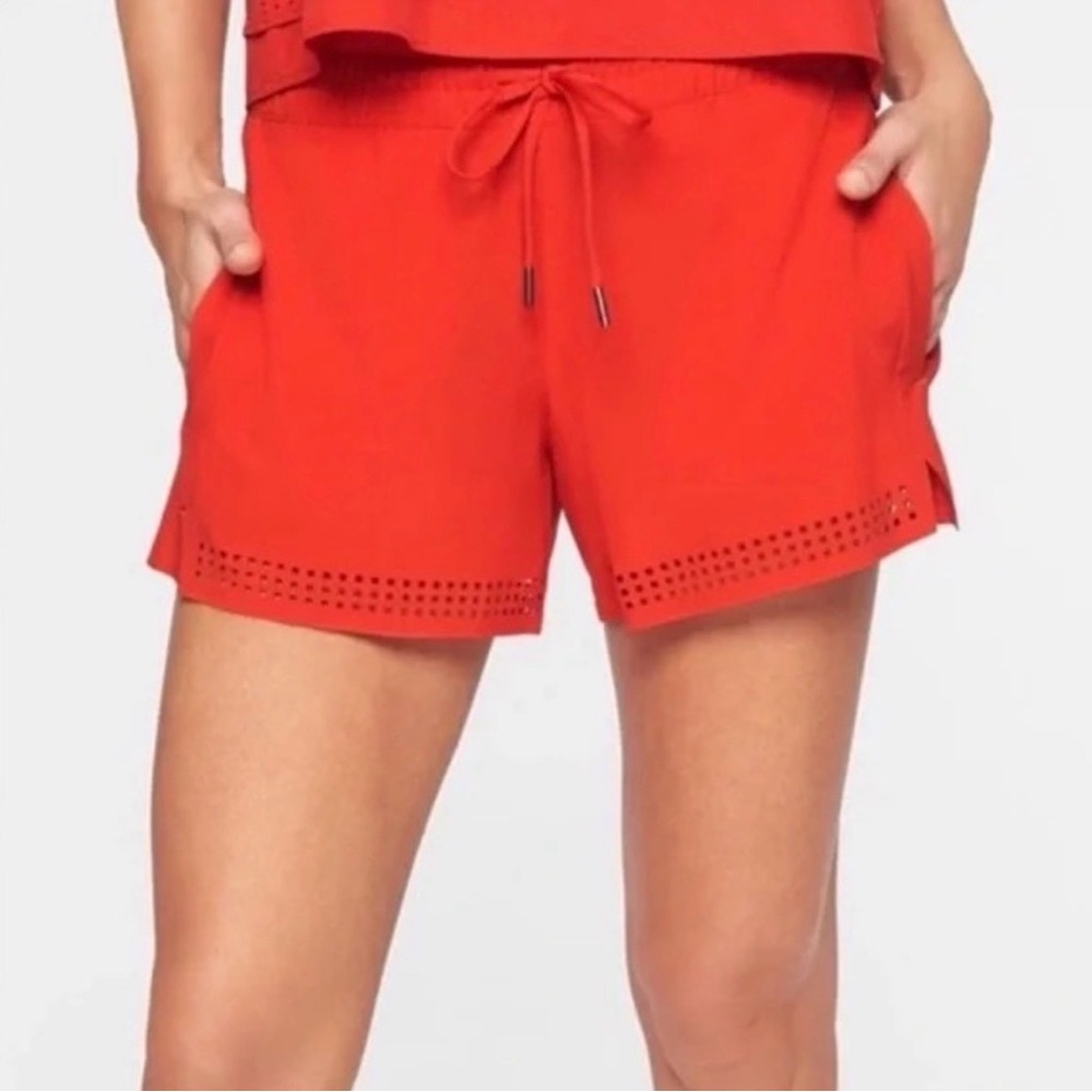 NWT- Athleta Baja Shorts- saffron red- 16